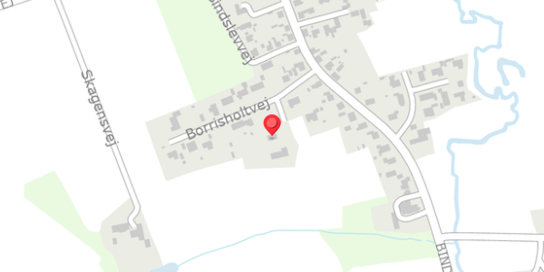 Trafikstøjkort på Borrisholtvej 7, 9881 Bindslev