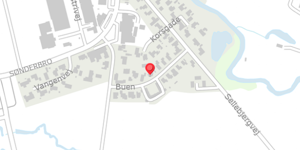 Trafikstøjkort på Buen 8, 9881 Bindslev