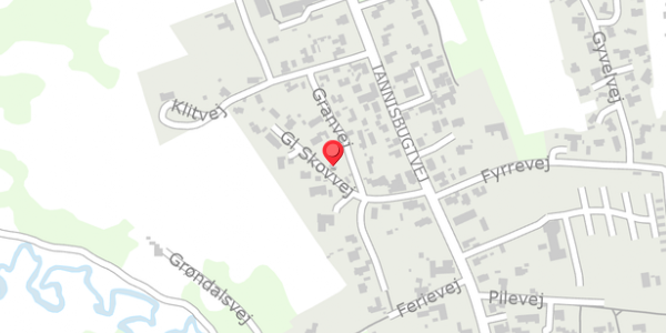 Trafikstøjkort på Granvej 1, . , 9881 Bindslev