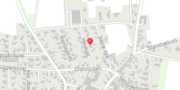 Trafikstøjkort på Havevej 6, . , 9881 Bindslev