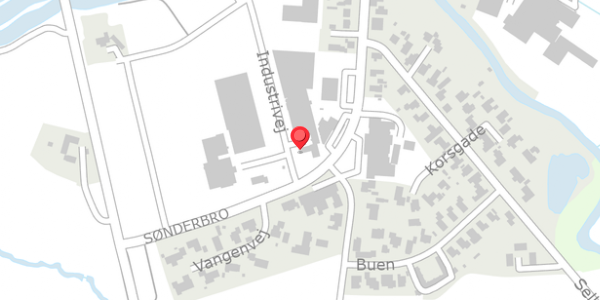 Trafikstøjkort på Industrivej 2, 9881 Bindslev