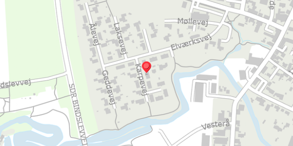 Trafikstøjkort på Karpevej 5, . , 9881 Bindslev