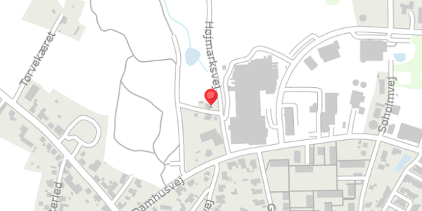 Trafikstøjkort på Højmarksvej 7, 9830 Tårs