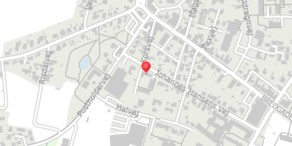 Trafikstøjkort på Johannes Hansens Vej 6, . mf, 9830 Tårs