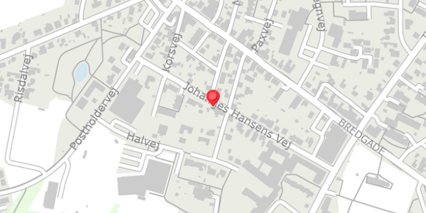 Trafikstøjkort på Johannes Hansens Vej 10, 9830 Tårs