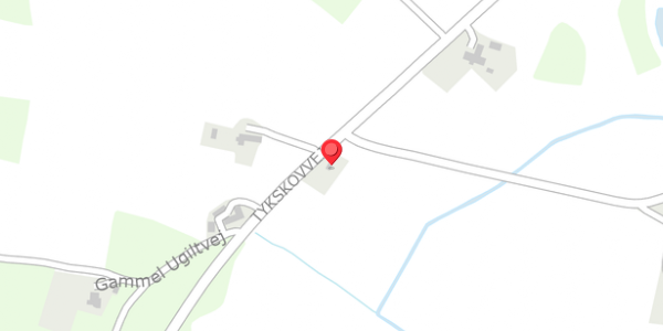 Trafikstøjkort på Tykskovvej 186, 9830 Tårs