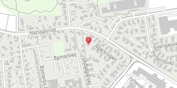 Trafikstøjkort på Agerkrogen 21, . , 9500 Hobro