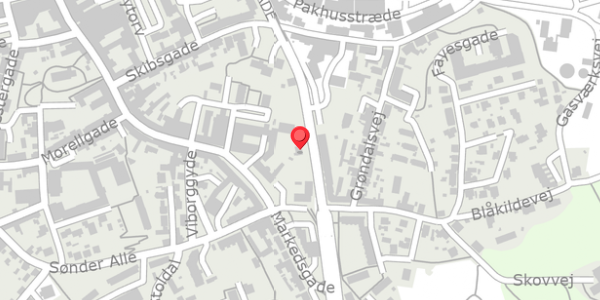 Trafikstøjkort på Brogade 58, 9500 Hobro