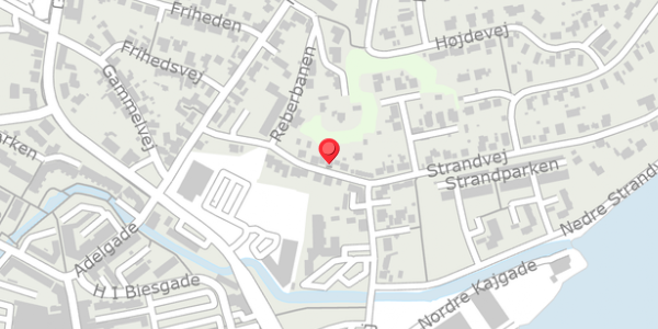 Trafikstøjkort på Strandvej 21, . , 9500 Hobro