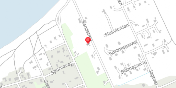 Trafikstøjkort på Sandstien 21, . , 9940 Læsø