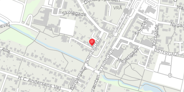 Trafikstøjkort på Borgergade 6, . , 9760 Vrå