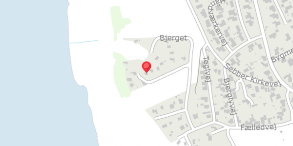Trafikstøjkort på Bjerget 11, 9240 Nibe