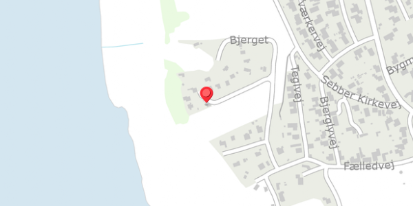 Trafikstøjkort på Bjerget 12, 9240 Nibe