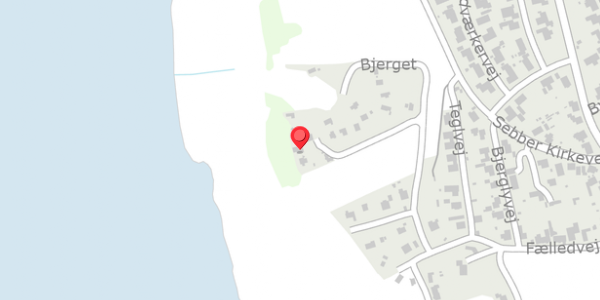 Trafikstøjkort på Bjerget 14, 9240 Nibe