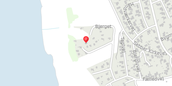 Trafikstøjkort på Bjerget 16, 9240 Nibe