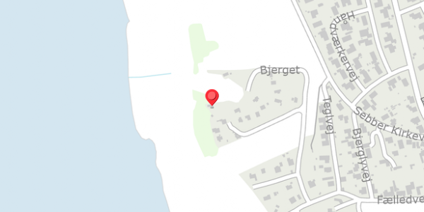 Trafikstøjkort på Bjerget 17, 9240 Nibe
