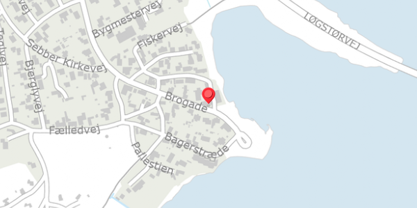 Trafikstøjkort på Brogade 2, . , 9240 Nibe