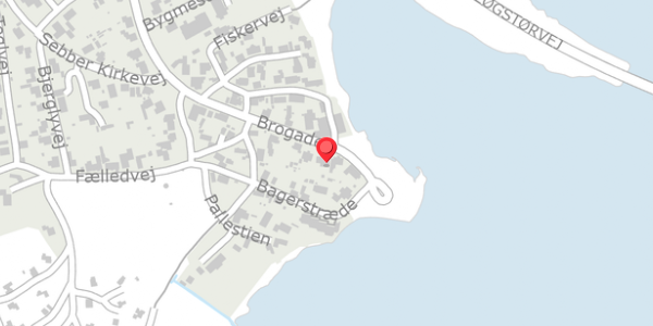 Trafikstøjkort på Brogade 5, 9240 Nibe