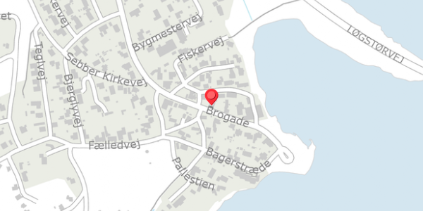 Trafikstøjkort på Brogade 6, . , 9240 Nibe