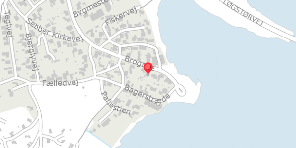 Trafikstøjkort på Brogade 7, 9240 Nibe