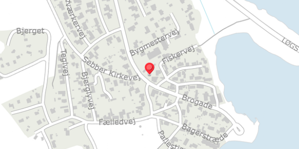 Trafikstøjkort på Brogade 12, . , 9240 Nibe