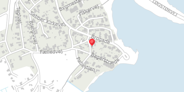 Trafikstøjkort på Tværvej 1, 9240 Nibe