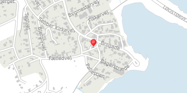 Trafikstøjkort på Tværvej 2, 9240 Nibe