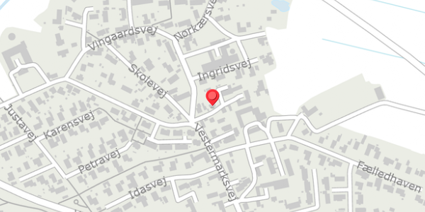 Trafikstøjkort på Clementsvej 1, . , 9280 Storvorde