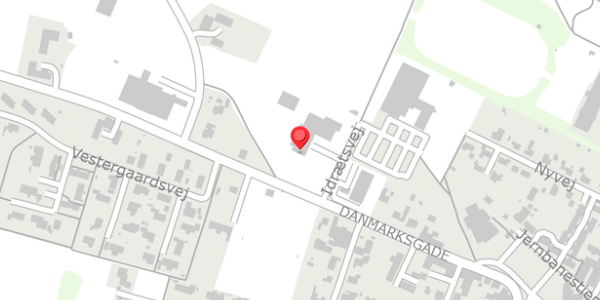 Trafikstøjkort på Danmarksgade 1, 9293 Kongerslev