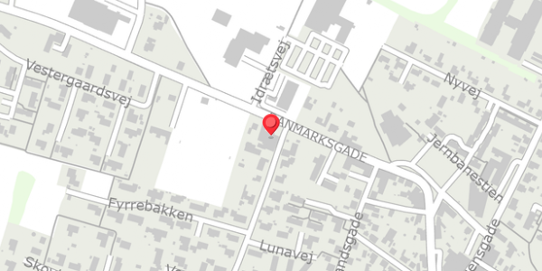 Trafikstøjkort på Danmarksgade 4, 9293 Kongerslev
