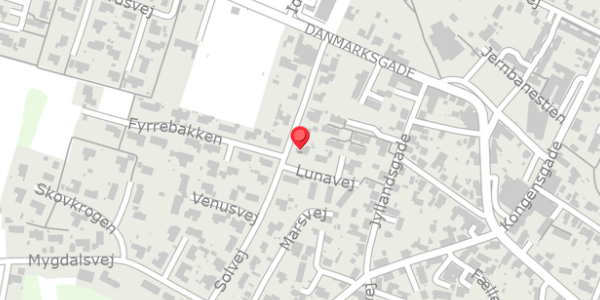 Trafikstøjkort på Solvej 9, . , 9293 Kongerslev