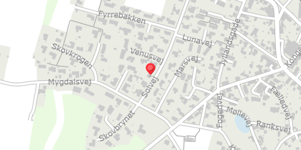Trafikstøjkort på Solvej 20, . , 9293 Kongerslev