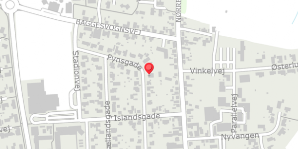 Trafikstøjkort på Fynsgade 24, . , 9870 Sindal