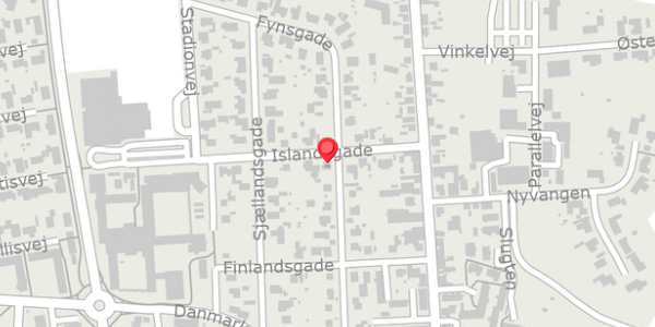 Trafikstøjkort på Fynsgade 25, . , 9870 Sindal