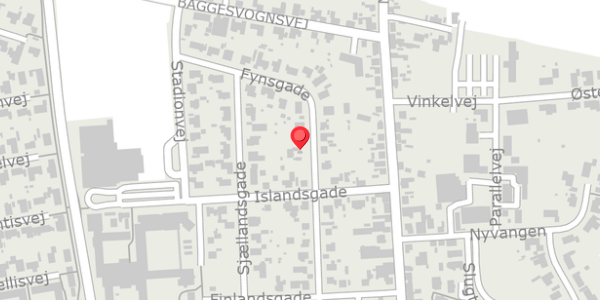 Trafikstøjkort på Fynsgade 27, 9870 Sindal