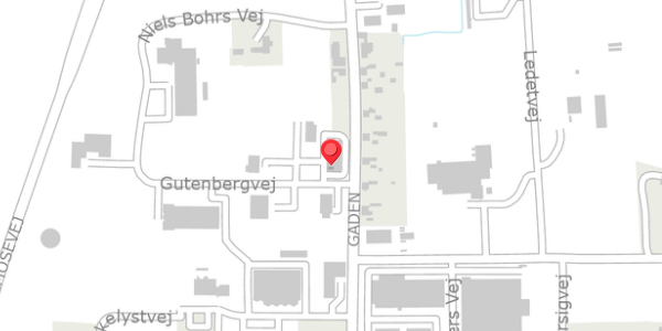 Trafikstøjkort på Gutenbergvej 2A, . , 9870 Sindal