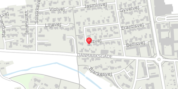 Trafikstøjkort på Irisvej 11, 9870 Sindal