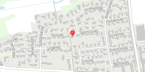Trafikstøjkort på Jasminvej 13, . , 9870 Sindal