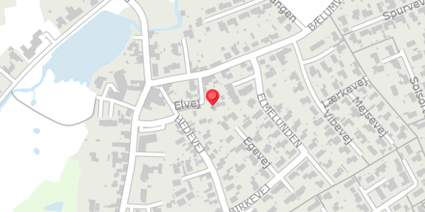Trafikstøjkort på Elvej 1A, 9575 Terndrup