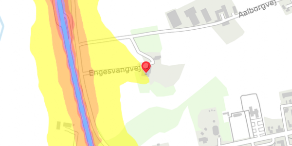 Trafikstøjkort på Engesvangvej 2, . , 9575 Terndrup