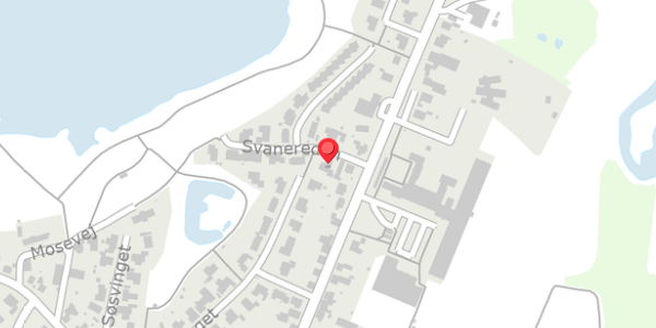 Trafikstøjkort på Svanereden 1, 9541 Suldrup