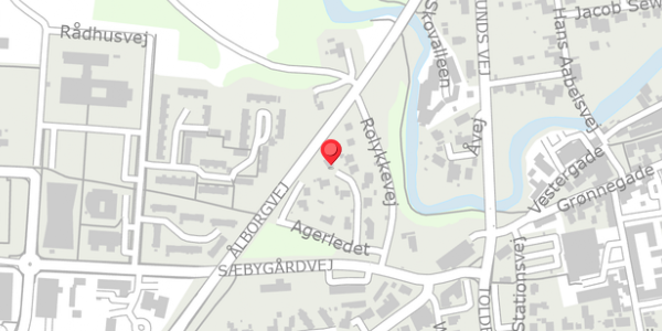 Trafikstøjkort på Agerledet 4, . , 9300 Sæby