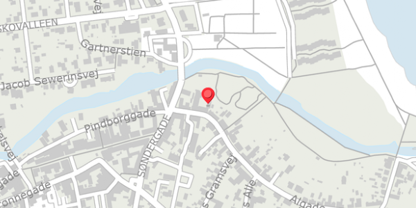 Trafikstøjkort på Algade 3E, 9300 Sæby