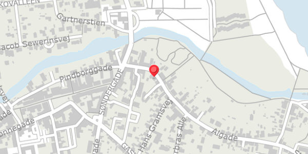 Trafikstøjkort på Algade 6, 9300 Sæby