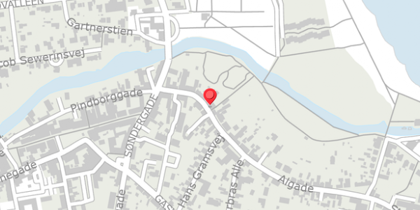 Trafikstøjkort på Algade 7, 9300 Sæby