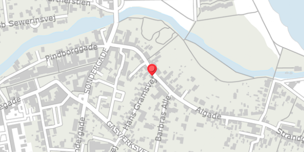 Trafikstøjkort på Algade 12, 9300 Sæby