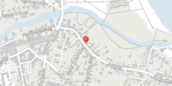Trafikstøjkort på Algade 13, st. th, 9300 Sæby