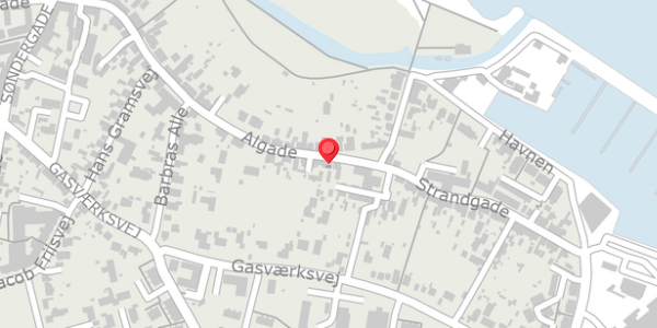 Trafikstøjkort på Algade 38, 9300 Sæby