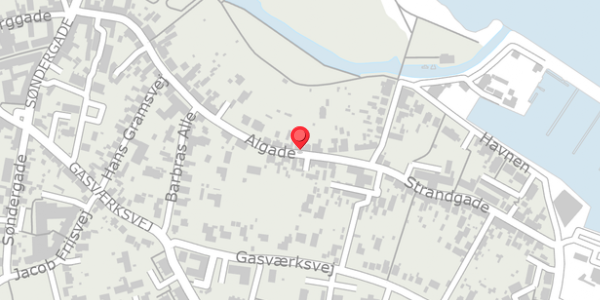 Trafikstøjkort på Algade 39, 9300 Sæby