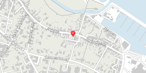 Trafikstøjkort på Algade 46B, 9300 Sæby
